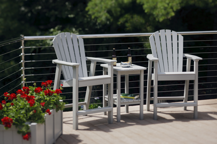 Adirondack Sback Balcony Chair, Seaside Casual Envirowood Outdoor Furniture